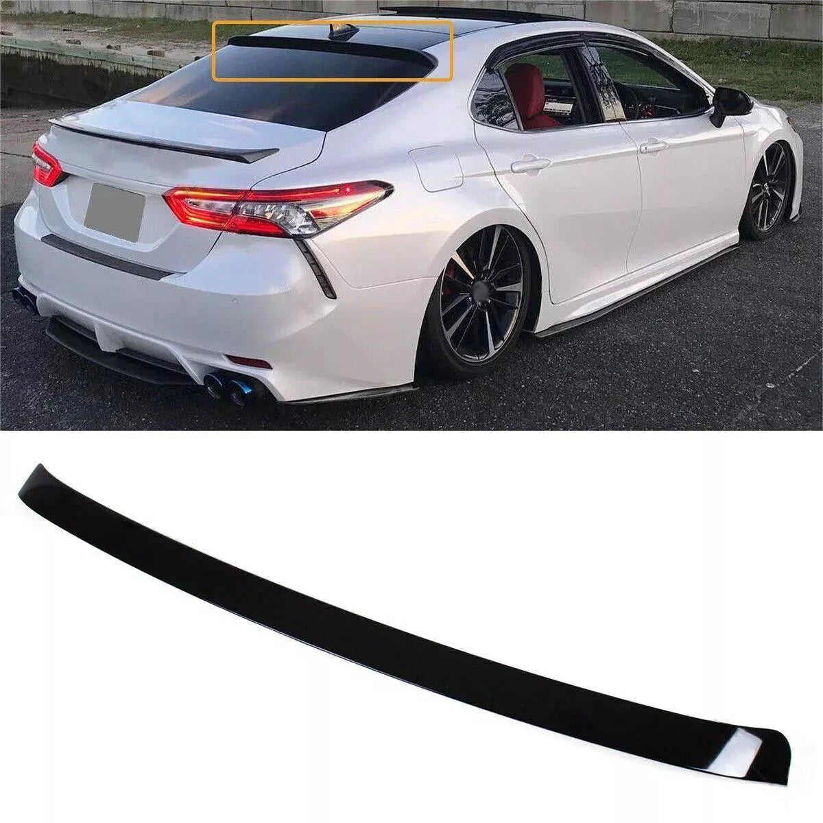 For Toyota Camry 8TH GEN LE SE XSE 2018-2024 Rear Window Roof Spoiler Wing Visor