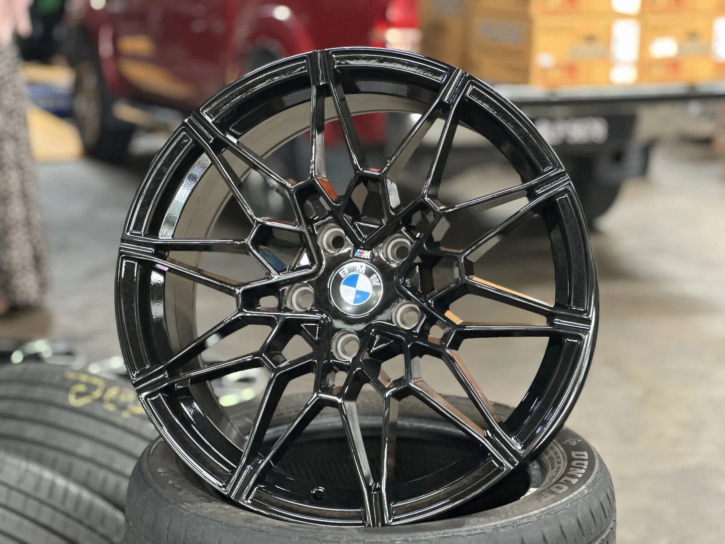 18" Gloss Black M3 M4 Style 826M Wheels fits BMW F30 F32 E90 E92 E36 E46 Z3 Z4