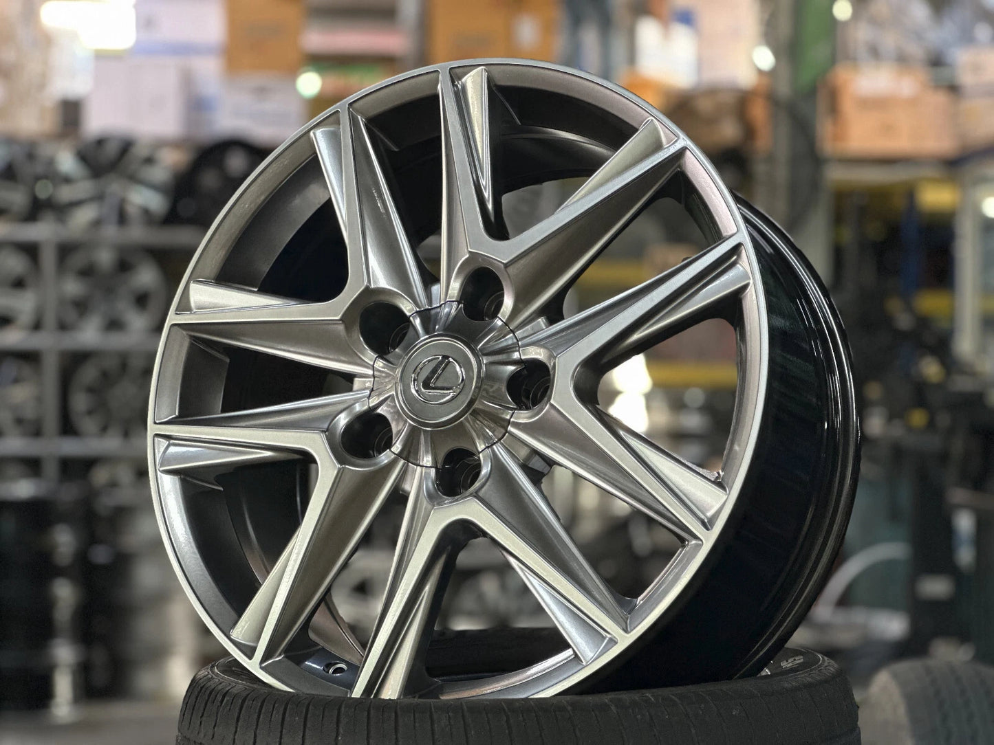 20x8.5" LEXUS LX Hyper Black Wheels (5x150) Fits TOYOTA Cygnus Sequoia Tundra