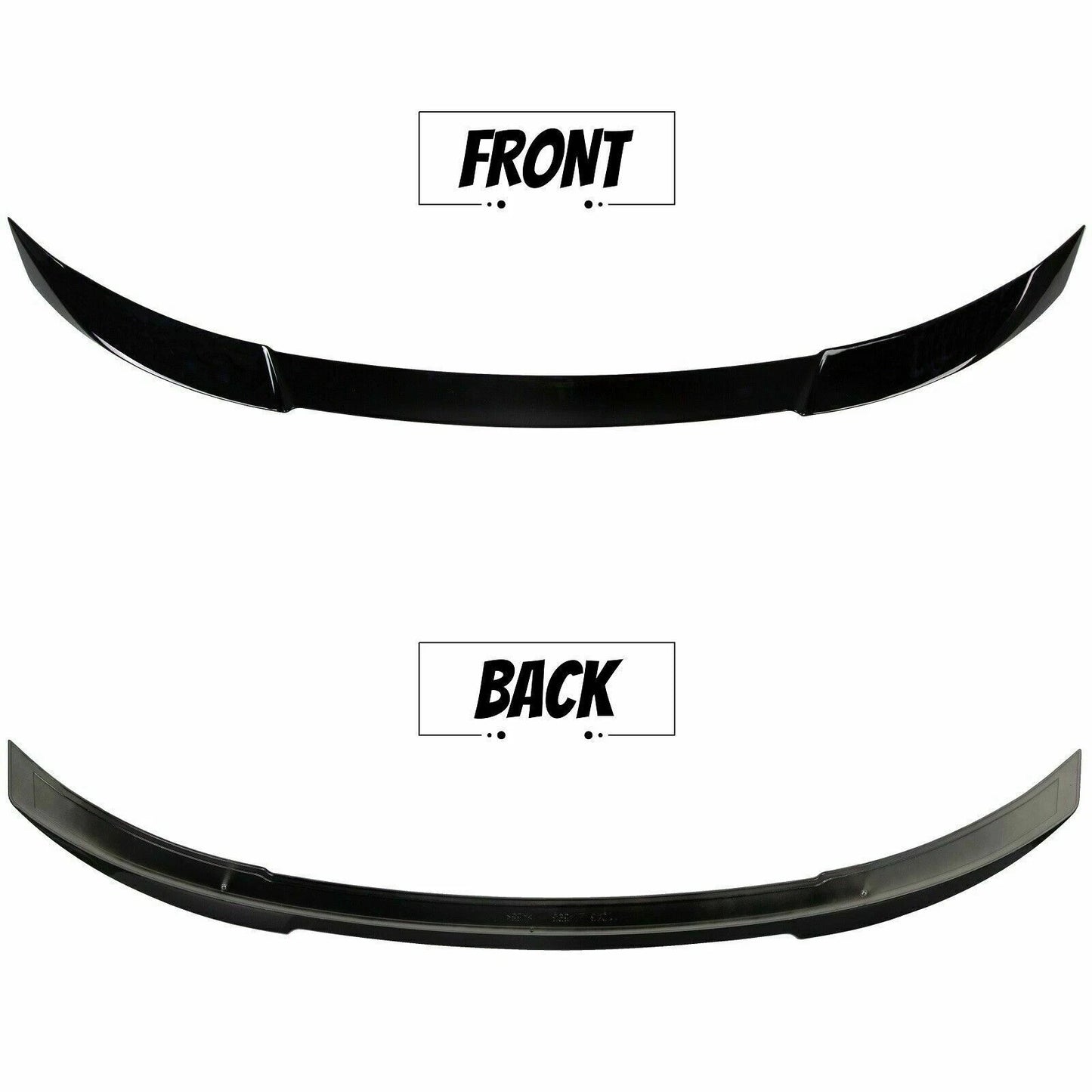 For 2018-2022 Honda Accord Sedan Rear Trunk Lip Spoiler Wing V Style Gloss Black