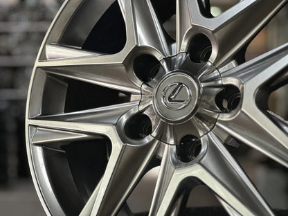 20x8.5" LEXUS LX Hyper Black Wheels (5x150) Fits TOYOTA Cygnus Sequoia Tundra