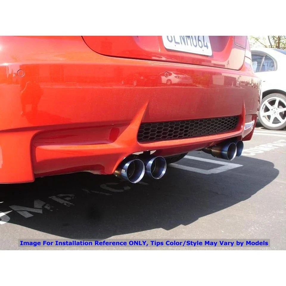 Megan Racing Supremo Axle Back Exhaust System Burnt Blue Tips for 2008-2013 BMW M3 E92 2DR