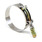 HPS Stainless Steel Spring Loaded T-Bolt Clamp Size 84 for 3.25 inch ID hose - Effective Size: 3.5 inch-3.82 inch