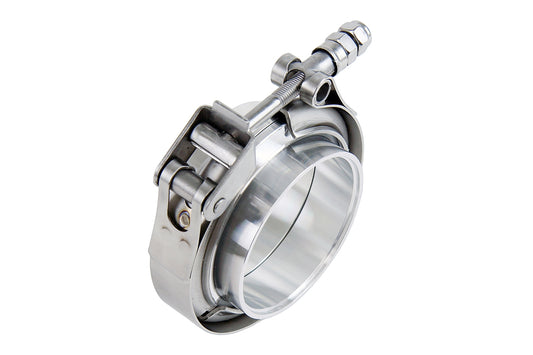 HPS Stainless Steel 3" V Band Clamp Kit, Aluminum Flanges, NBR O-Ring, Quick Release
