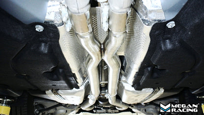 Megan Racing Mid Pipe (X-Pipe Style) For 15-23/24+ Ford Mustang 5.0 [GT, Dark Horse] S550 S650