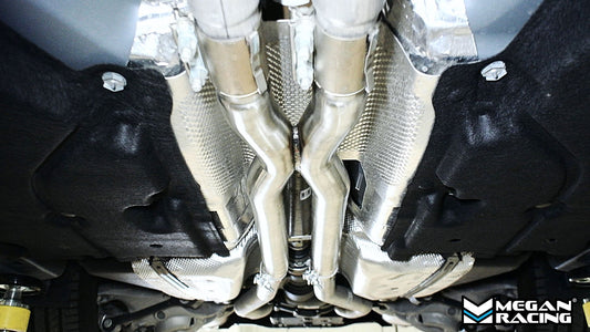 Megan Racing for Ford Mustang 15-23 / 2024+ (GT, Dark Horse) X-Pipe - LW-MIDPIPE-FM24-X